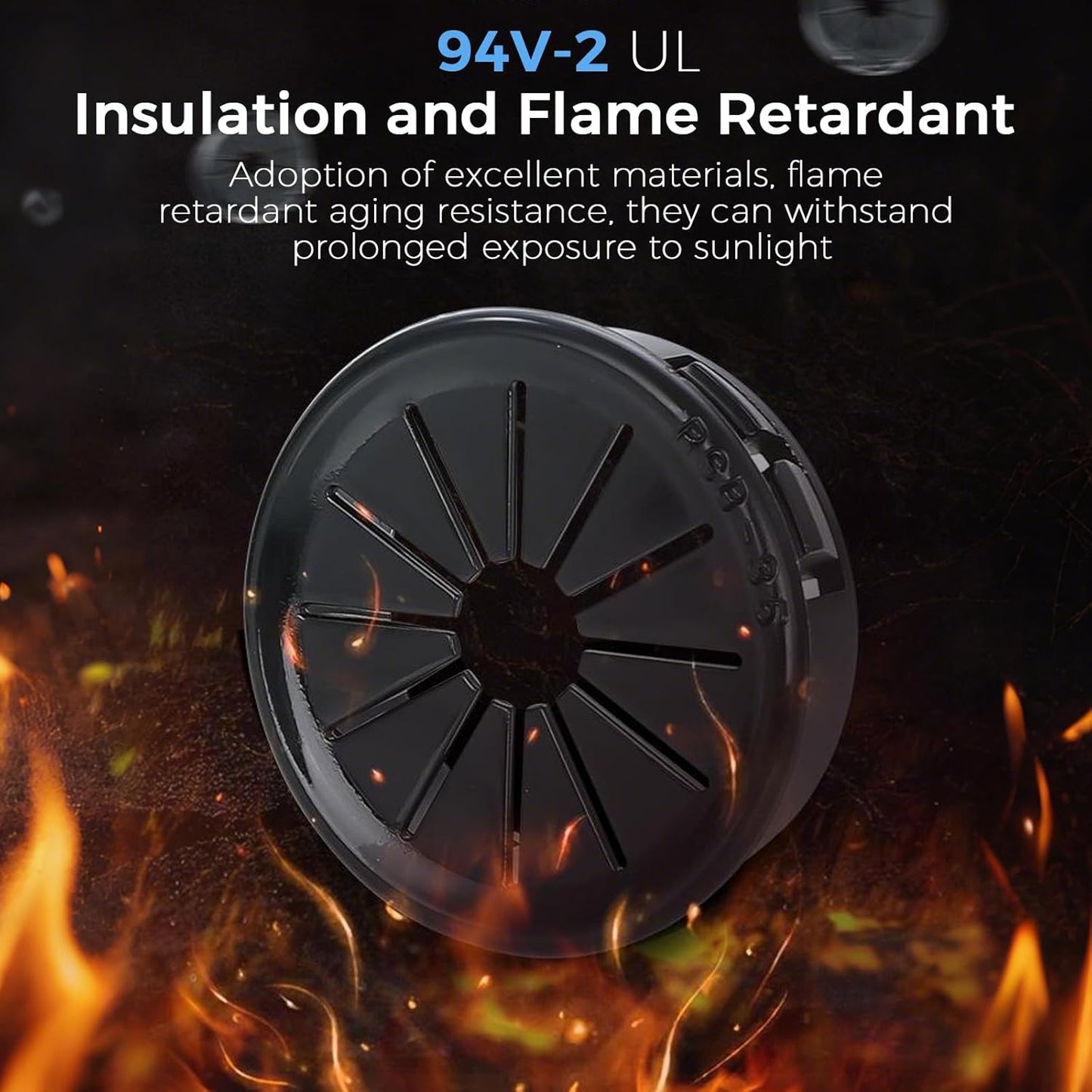 12 Pcs Cable Grommet, Snap Bushing 1-1/2" (38 mm) Mounting Diameter, Flexible Petal-Shaped Buckle Round Nylon Desk Grommet for Wires Through Countertop Cord Organizer and Protection, Black