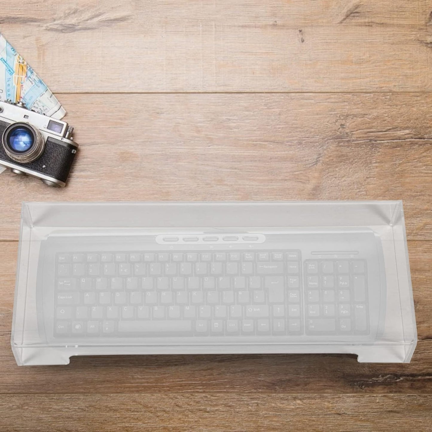 1pc Keyboard Cover Water- Case Transparent Keyboard Protector Cover Protective Case Water- Cover Accessory