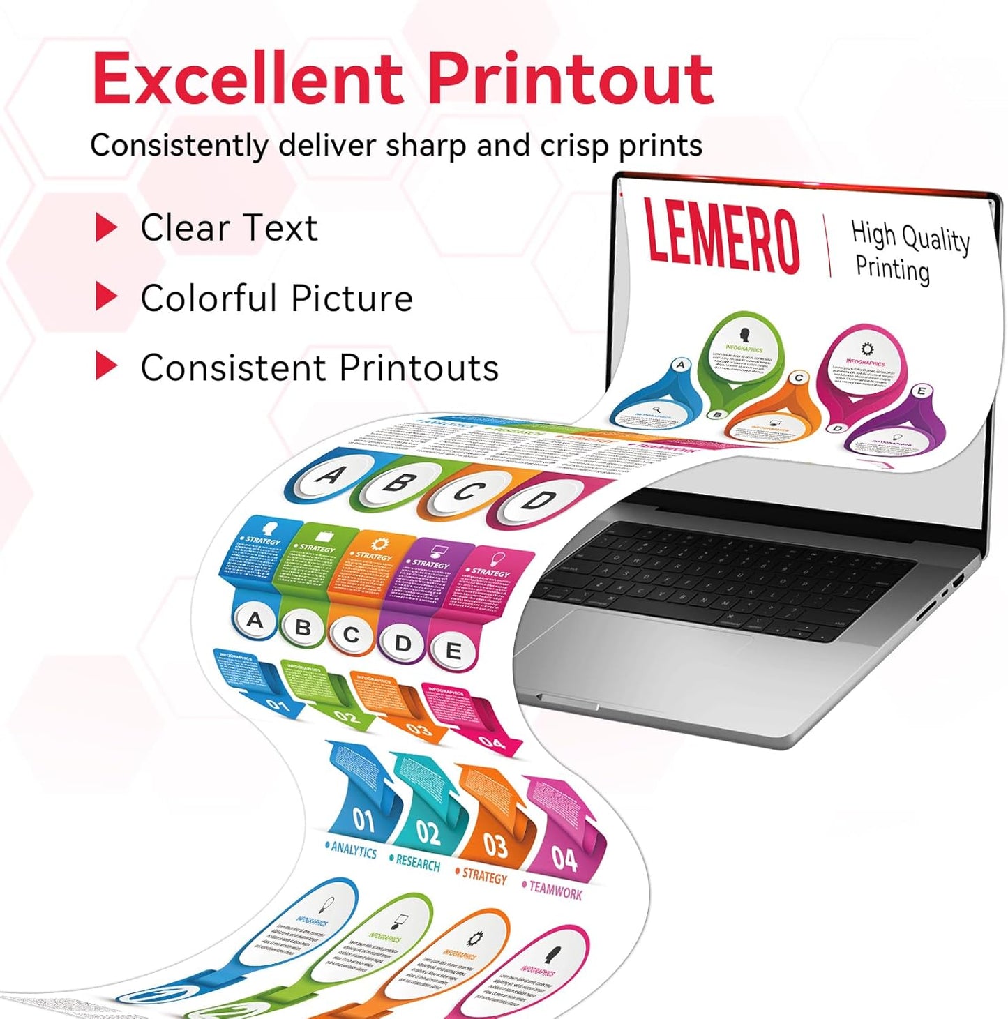 LEMERO 067 Toner Cartridges Compatible for Canon 067 067H Toner Cartridges Set Work for Canon MF656Cdw MF654Cdw MF653Cdw LBP632Cdw MF652Cdw LBP633Cdw Printer (BCMY-4 Pack of 067 067H Toner)