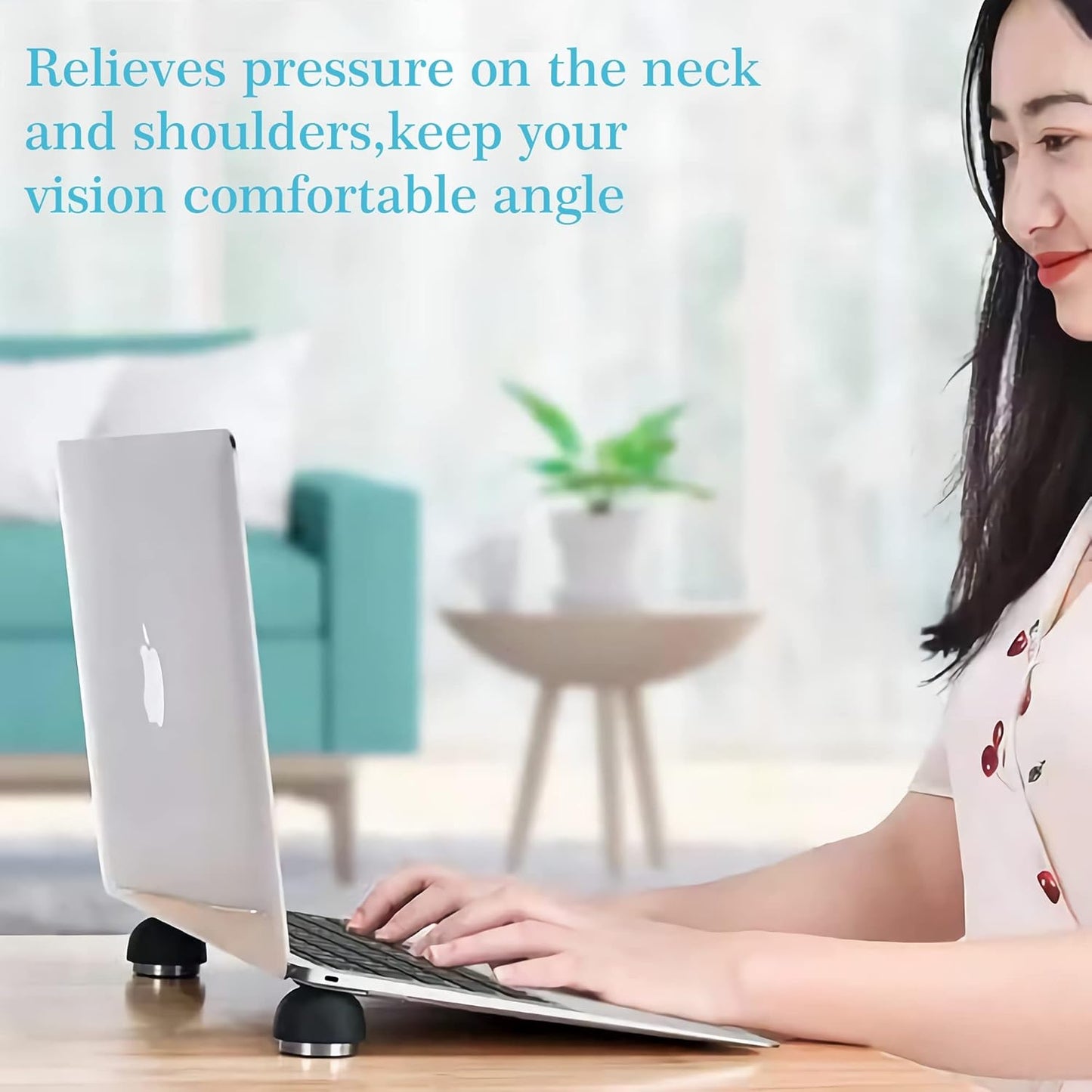 Laptop Cooling Stand,Ergonomic Laptop Cooling Pad Small Invisible Cooler Ball Portable Magnetic Laptop Cooler Stand for Computer
