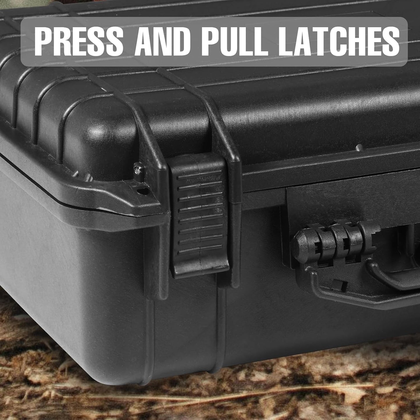 18x 13.8x 8 Inch Hard Case, Portable Weather Waterproof Protective Camera Case with Customizable Foam, Fit Use of Drones, Camera, Equipments, Black4