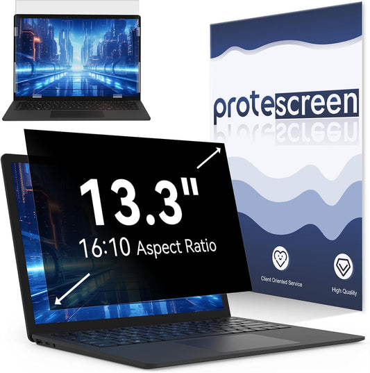 13.3 Inch Laptop Privacy Screen Compatible with Lenovo Hp Dell Acer Asus Thinkpad Envy Xps, 16:10 Aspect Removable Anti Glare Blue Light Filter Protector,13 in Computer Monitor Privacy Shield