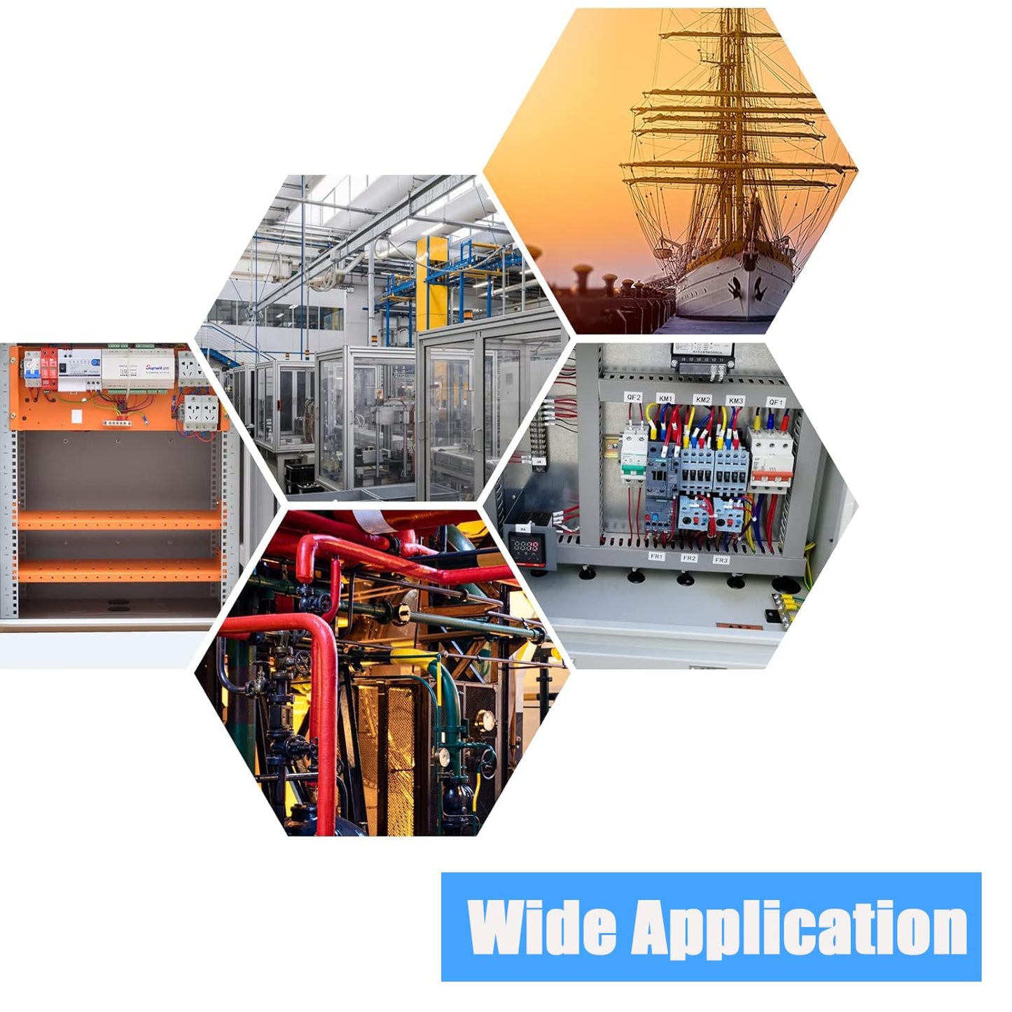 12 Pcs Rubber Grommets, 7/8" Inside Diameter 1" Drill Hole Rubber Wire Grommets for Wire, Firewall, Cables, Plugs (White)