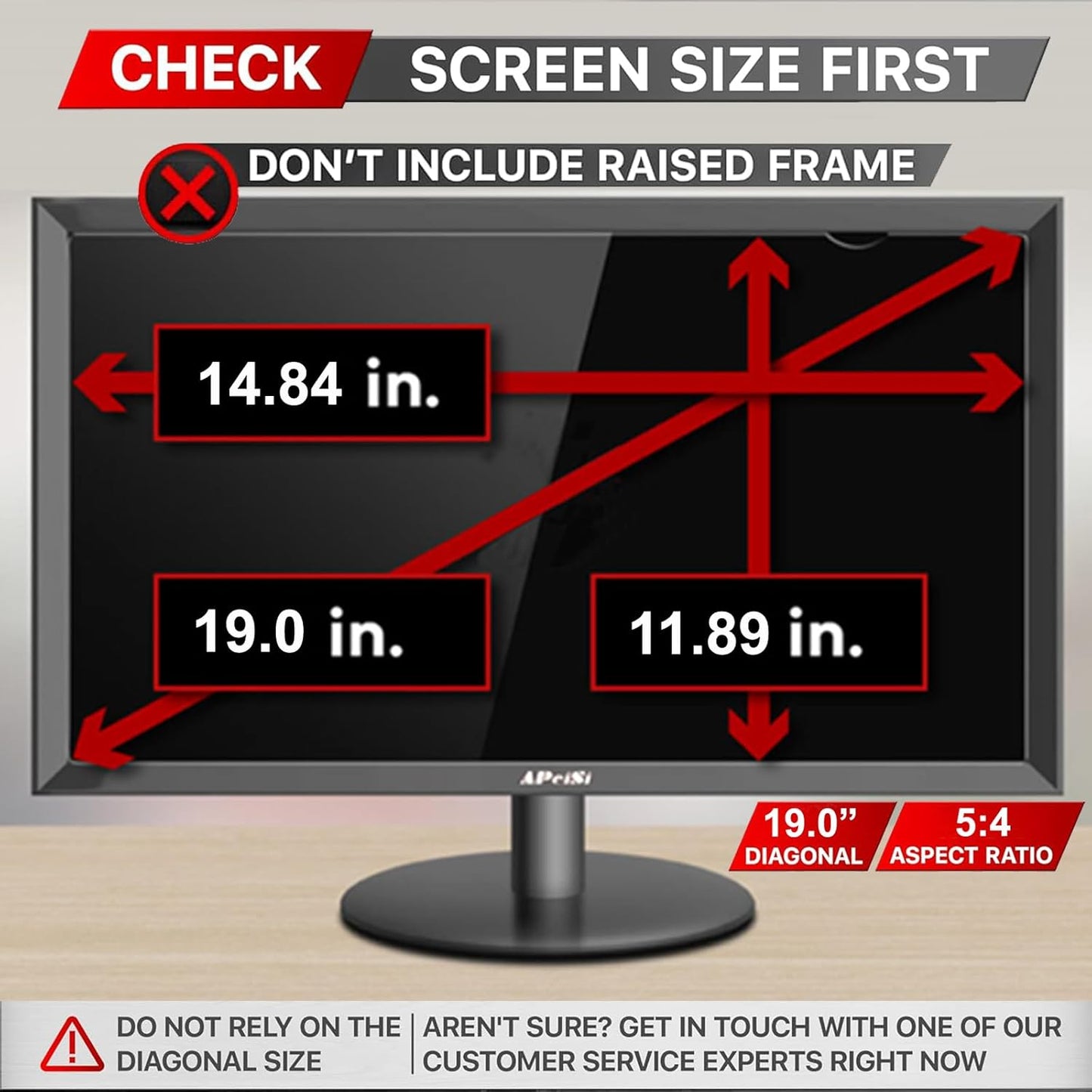 19 Inch Privacy Screen Filter for Square 5:4 Monitor | Privacy Shield | Anti-Glare | Anti-Blue light Protector | Eye Protection | Computer Security Private Filter