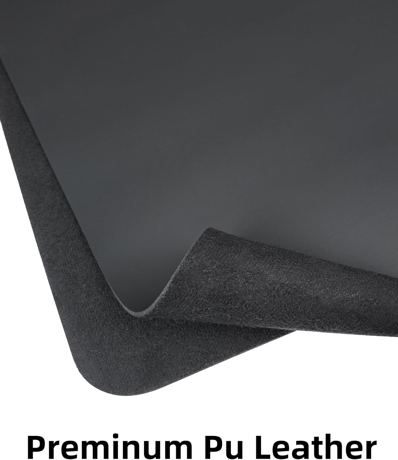 Large Desk Mat,55" x 17"Leather Desk Pad Protector,Large Mouse Pad,Non-Slip PU Leather Desk Blotter, Laptop Desk Pad,Waterproof Desk Writing Pad for Office/Home/Decor (Black)