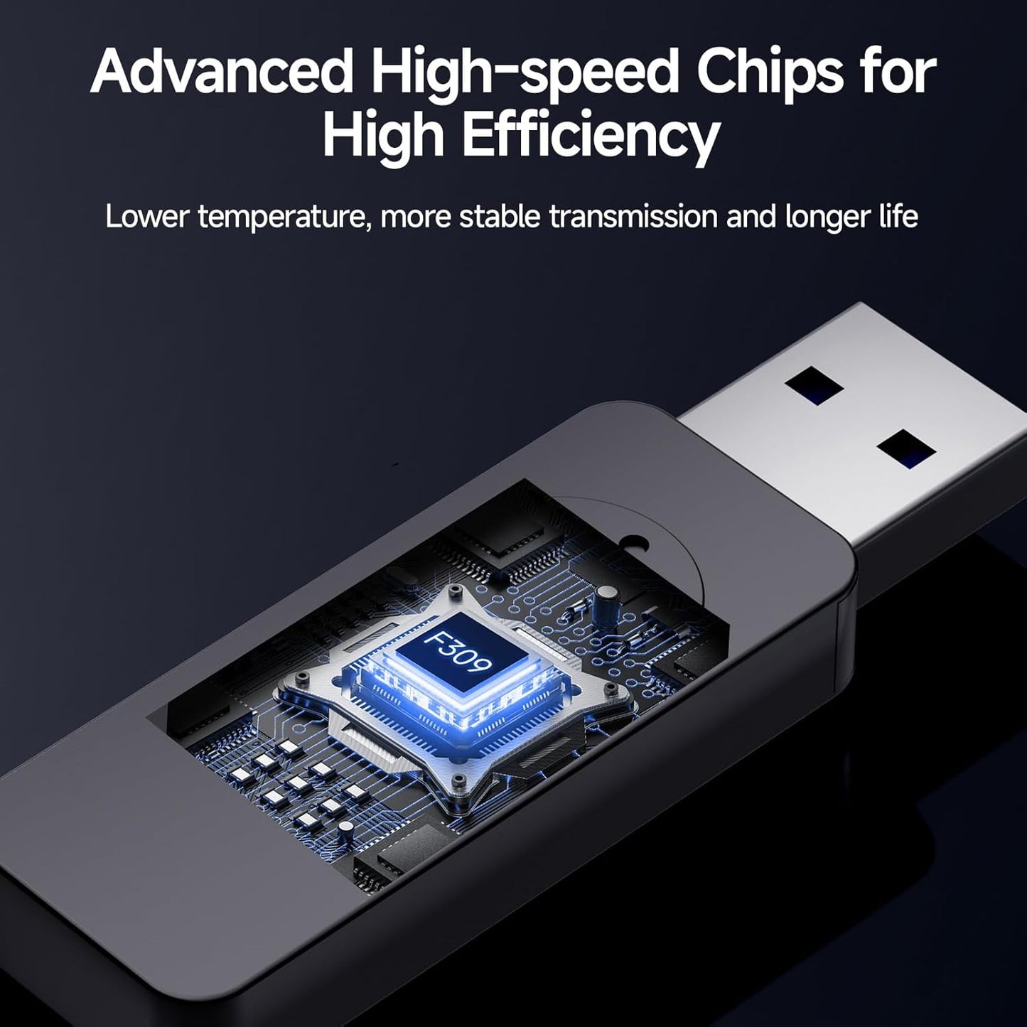 2 Pack 256GB USB Flash Drive, Metal Thumb Drives, USB 3.2 Up to 200MB/s Type A Memory Stick for Storage and Backup, F309