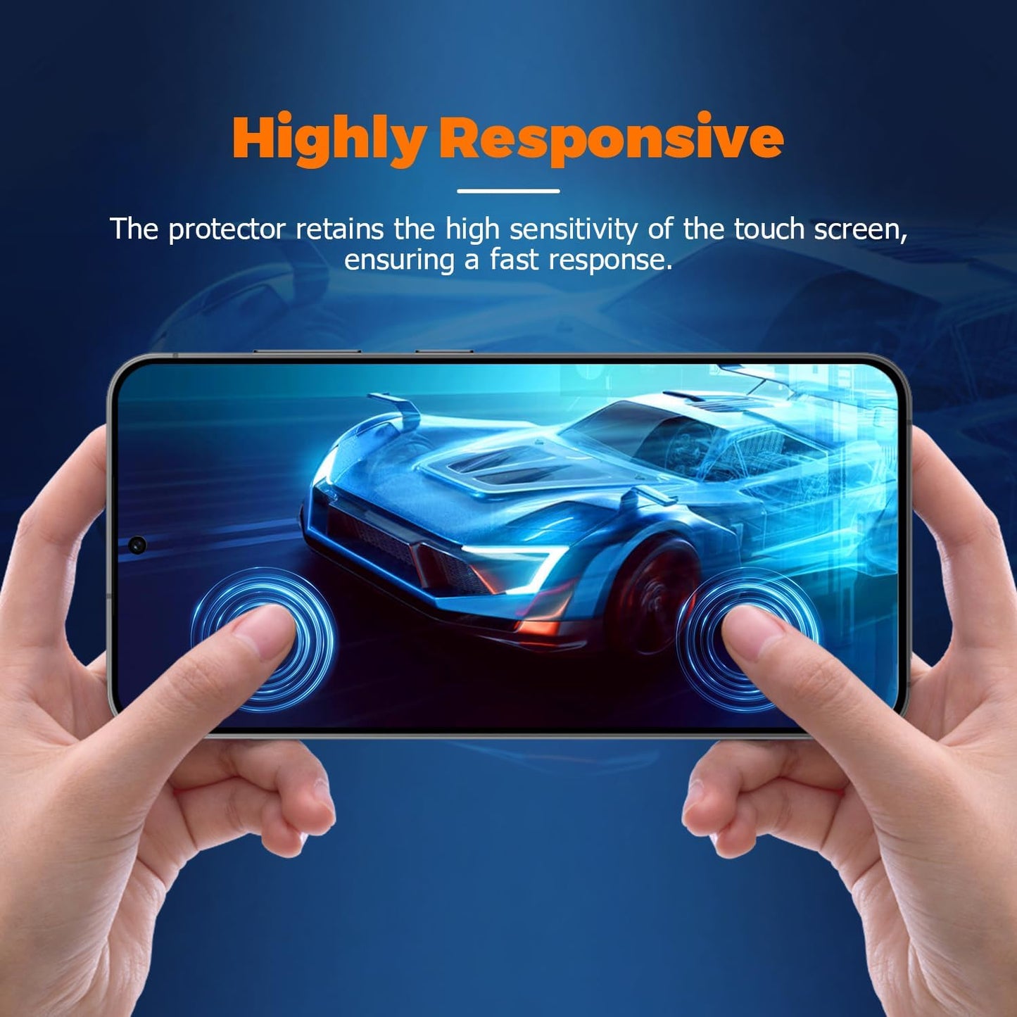 2 Pack Matte Glass Screen Protector for Samsung Galaxy S25 Ultra 5G(6.9 inch), Anti-Glare & Anti-Fingerprint Case Friendly Tempered Glass Film, Bubble Free,Fingerprint unlock,HD Clear,Smooth as Silk