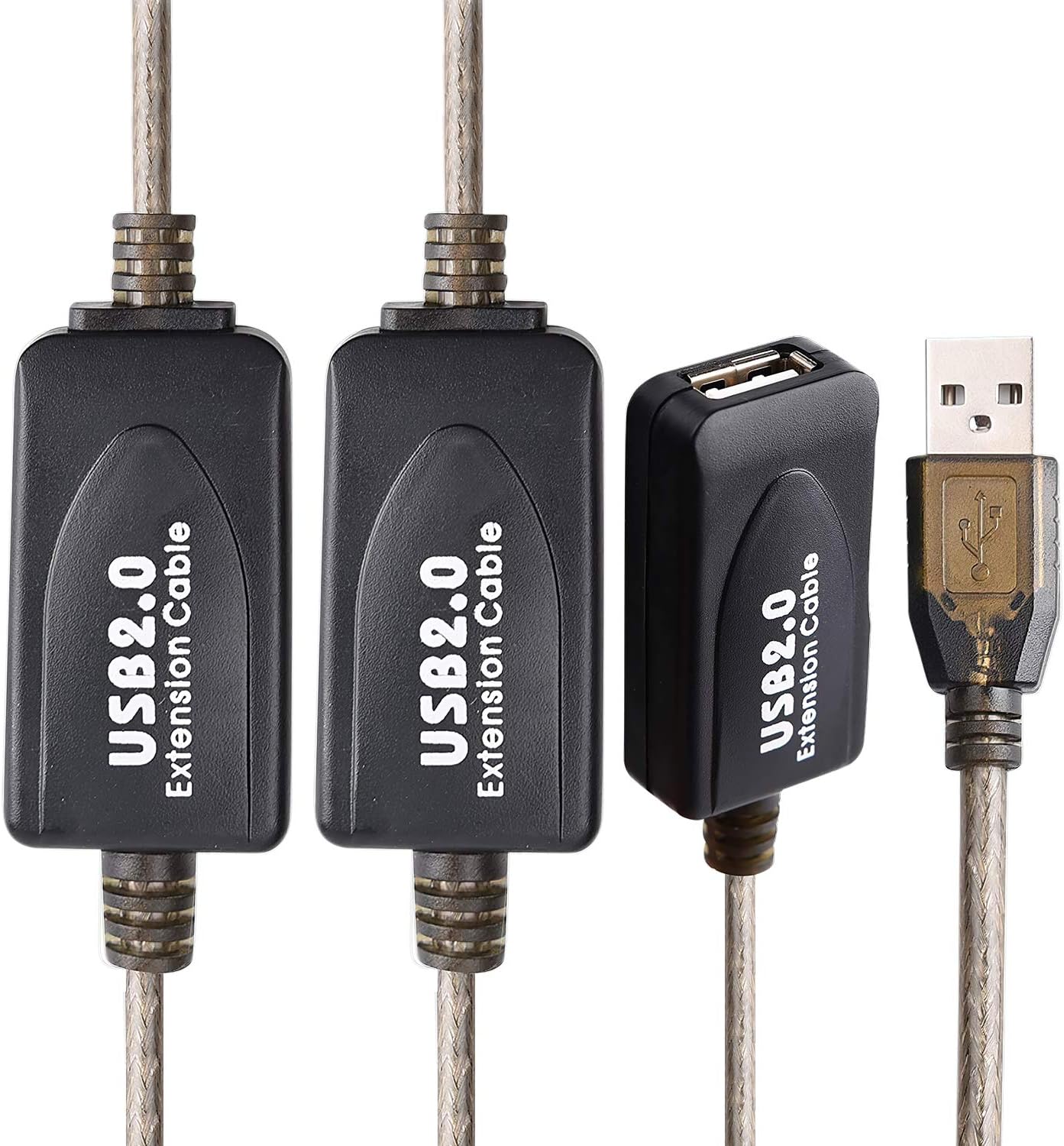 LDKCOK USB 2.0 Type A Male to A Female Active Repeater Extension Cable 100ft, High Speed 480 Mbps