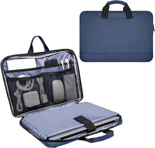 14-15 Inch Laptop Sleeve Case Men Women Bag for MacBook Pro 14 M4/M3/M2, Macbook Air 15 M4/M3, HP Pavilion/Chromebook 14, Dell Inspiron 13 5000, Lenovo Acer ASUS Chromebook 14, Surface 15 Case, Blue