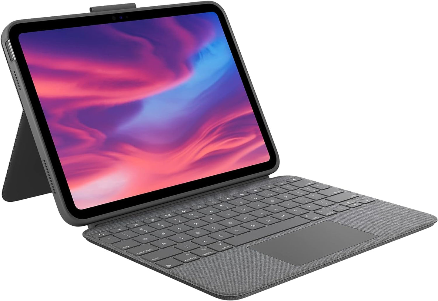 Logitech Combo Touch iPad 10th Gen Case, Detachable Keyboard, Large Precision Trackpad, Backlit Keyboard, Smart Connector - Oxford Gray