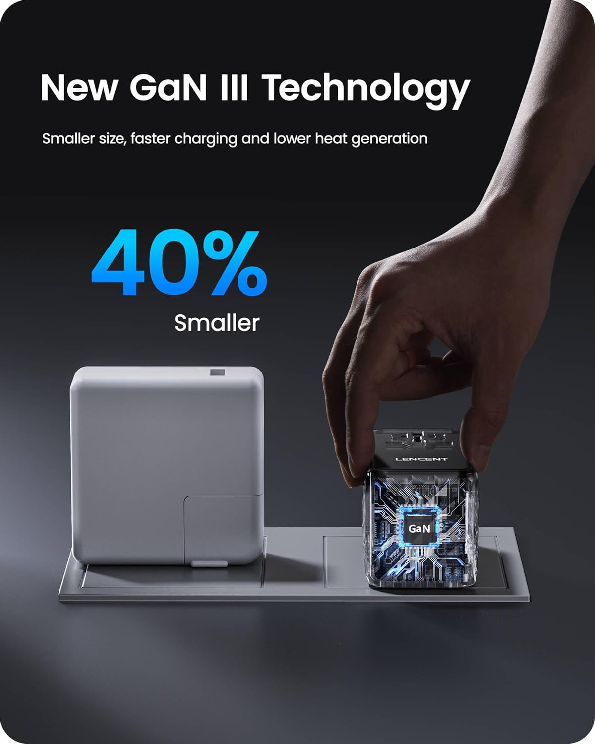 LENCENT 120W Universal Travel Adapter, GaN International Travel Adapter with 3 USB-C 1 USB-A Ports, Worldwide Fast Charger for Cameras Phones, All in One Power Converter for USA EU UK AUS Black