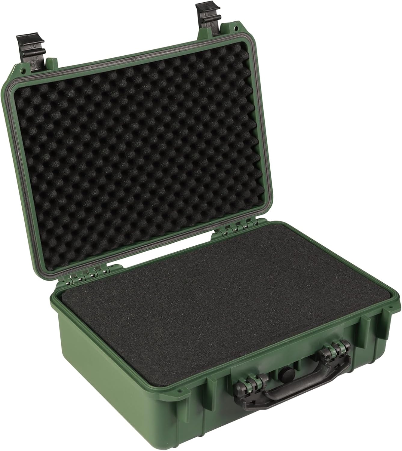 18x 13.8x 8 Inch Hard Case, Portable Weather Waterproof Protective Camera Case with Customizable Foam, Fit Use of Drones, Camera, Equipments Green