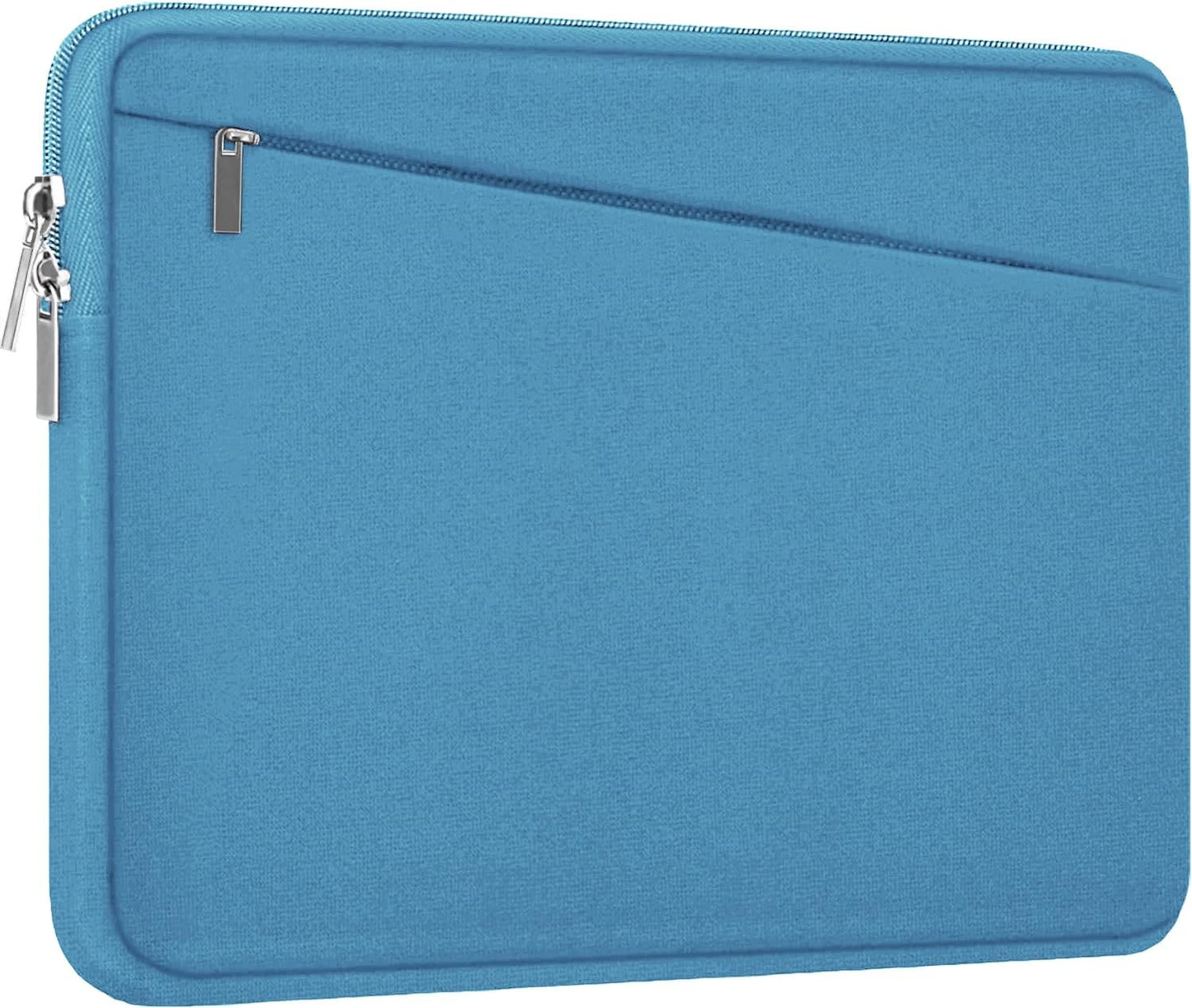 15.6 inch Laptop Sleeve, Slim Computer Carrying Bag Protective Cover Briefcase with Front Pocket, Durable Laptop Case for 15-16 Inch HP, Dell, Lenovo, Asus- Sky Blue