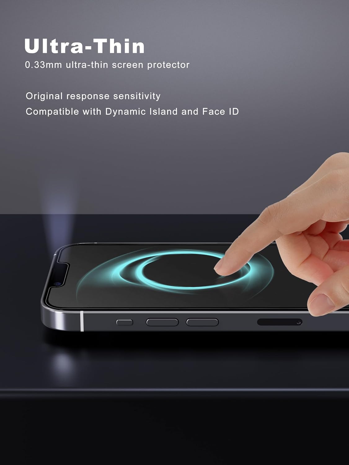 2 Pack Matte Screen Protector for iPhone 13 Pro Max/14 Plus 6.7 Inch, Anti-Fingerprint & Anti-Glare Screen Protector Tempered Glass Easy Installation