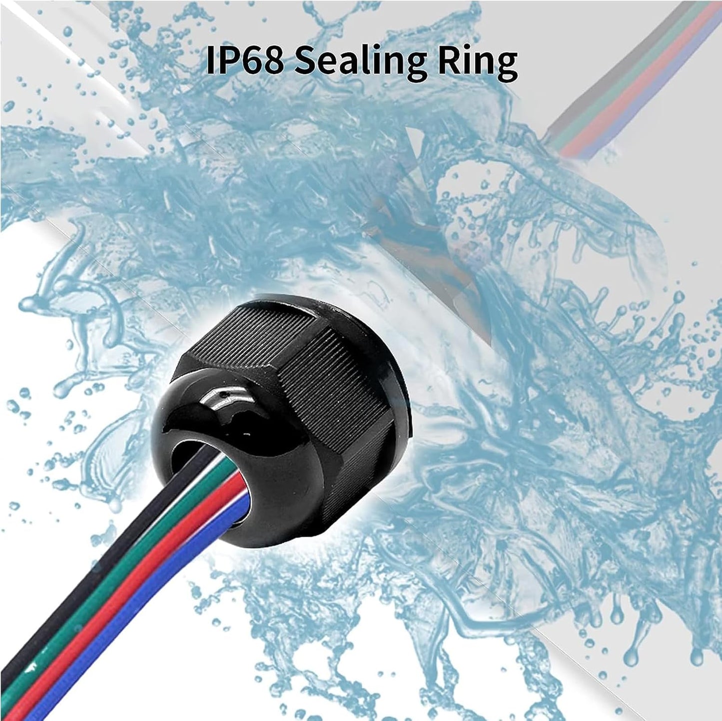 1-1/4" NPT Nylon Cable Glands, IP68 Waterproof Adjustable Cord Grip Cable Connector Strain Relief Wire Protectors for 25-32mm Cable Diameter, 2 Pcs, Black