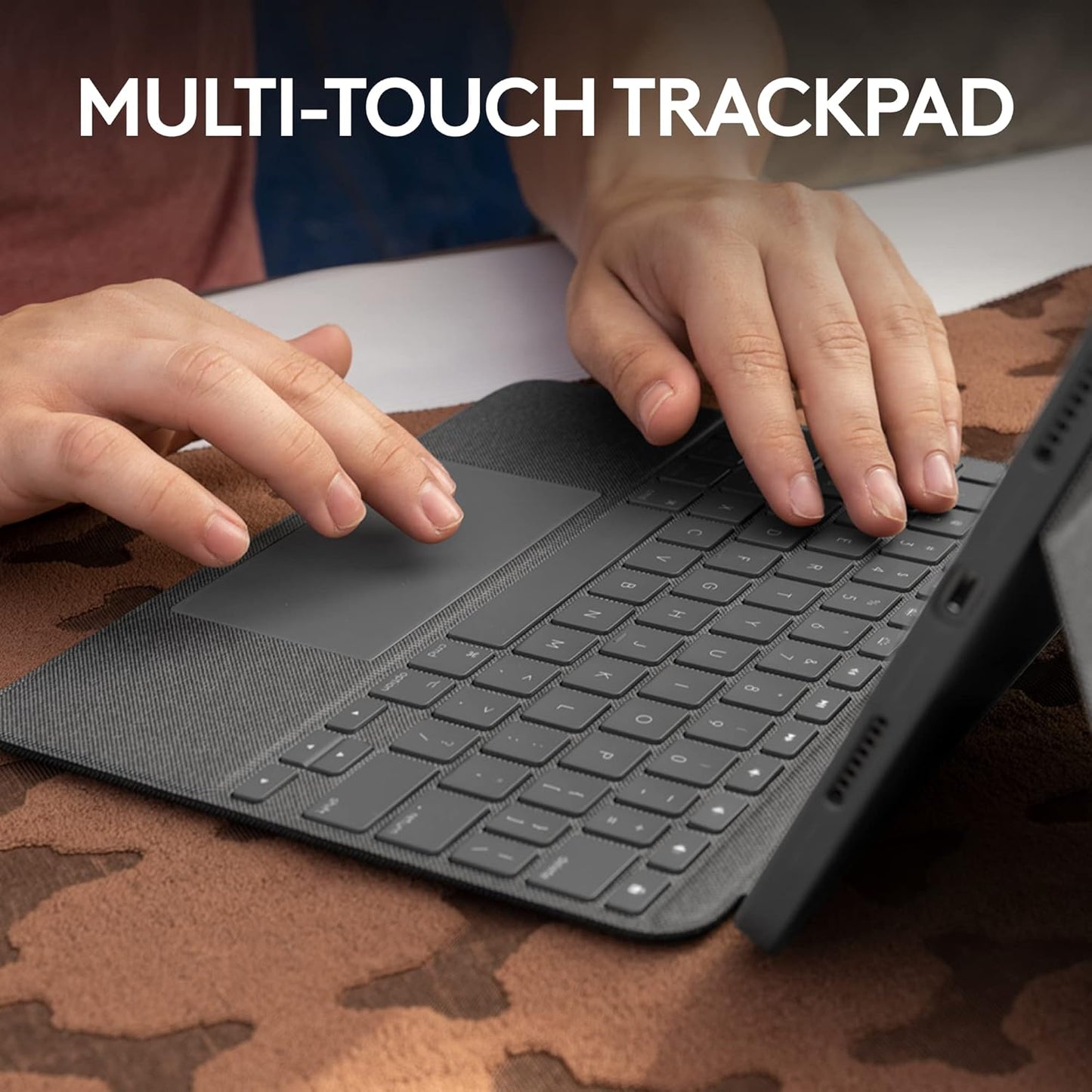 Logitech Combo Touch iPad Pro 11-inch (1st, 2nd, 3rd & 4th gen - 2018, 2020, 2021, 2022) Keyboard Case and Logitech Crayon (USB-C) Digital Pencil (2018 releases and later) - Oxford Grey, USA Layout