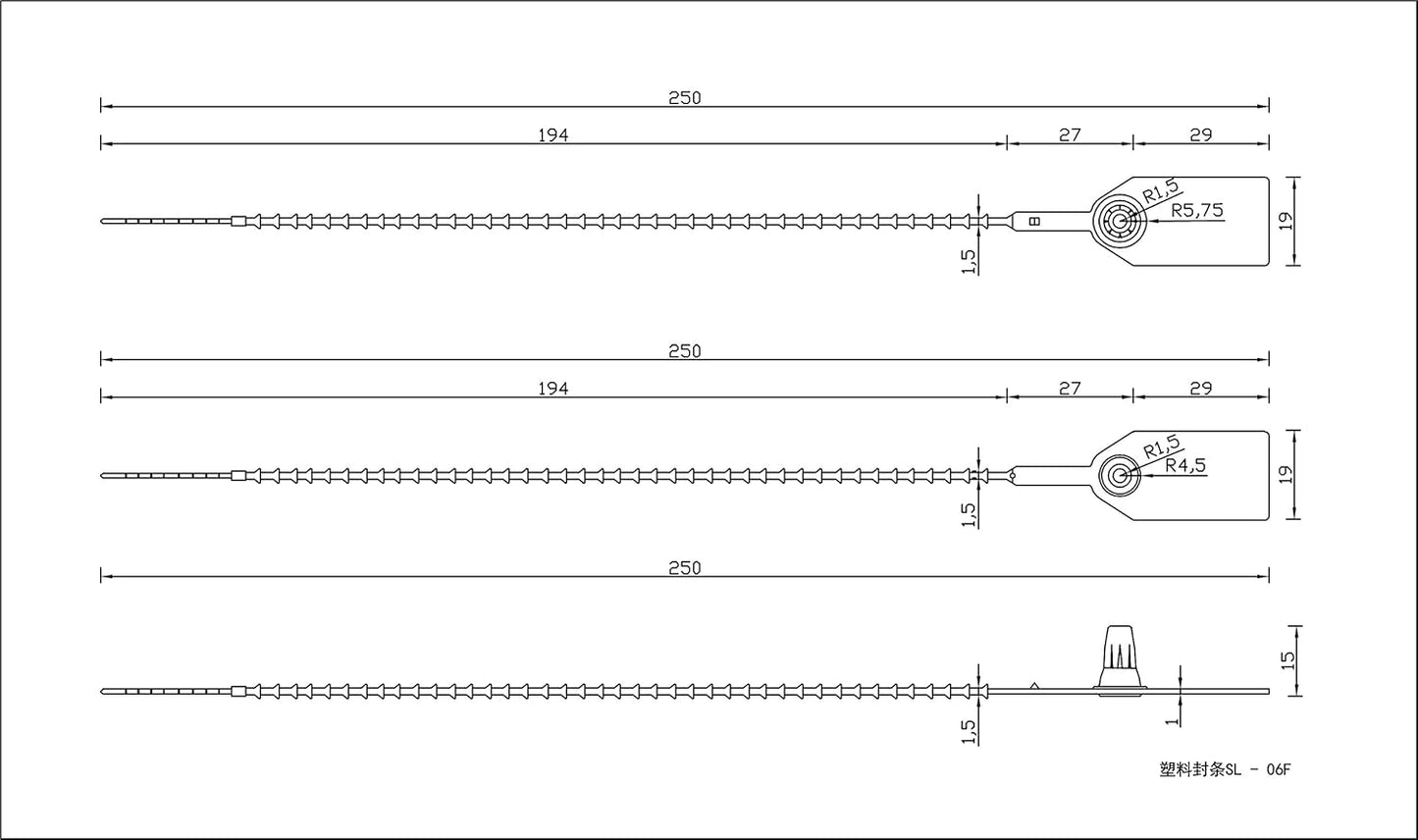 Leadseals(R) 1000 Plastic Tamper Seals, Zip Ties for Fire Extinguishers Pull Tite Security Tags Numbered Disposable Self-Locking Tie 250mm Length (Blue)