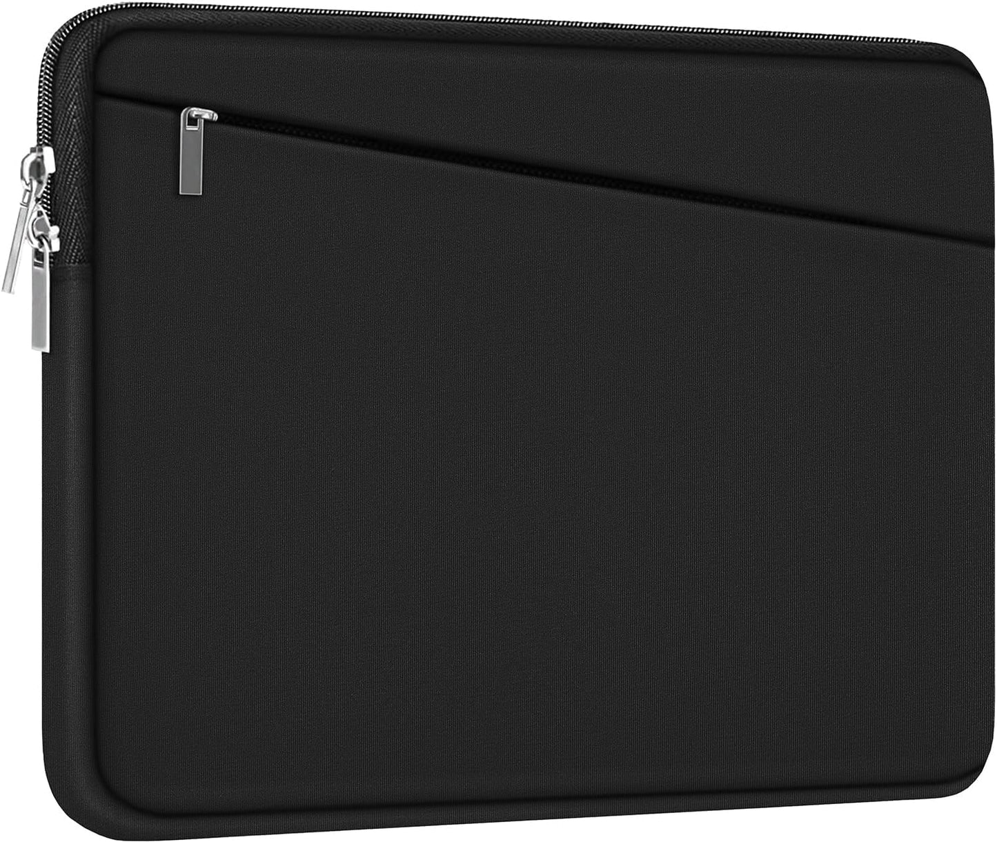 15 Inch Laptop Sleeve, Durable Computer Carrying Bag Protective Case Cover Briefcase Handbag with Front Pocket, Slim Laptop Case Cover for 15.4 Inch HP, Dell, Lenovo, Asus, Notebook, Black