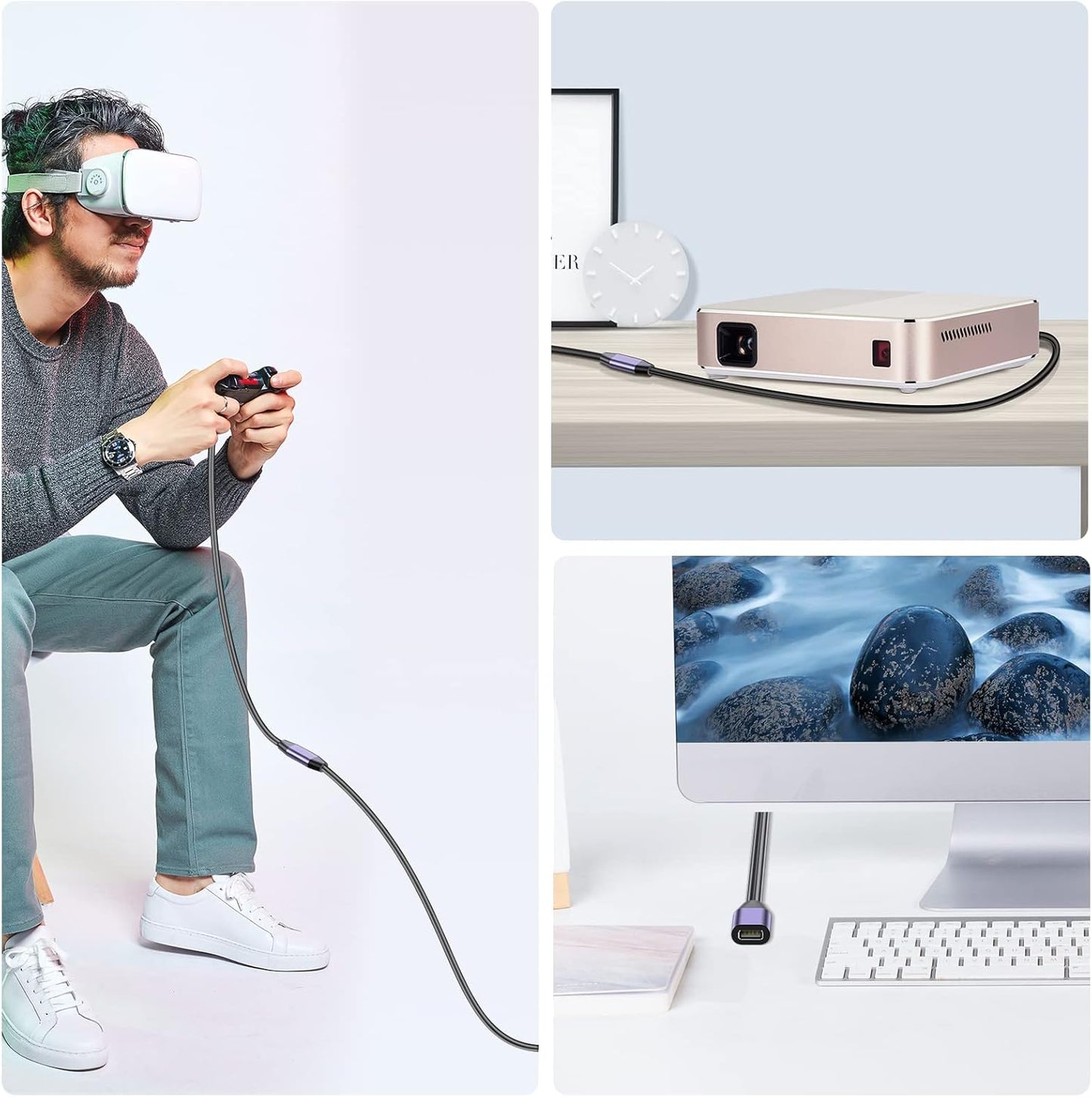 LDKCOK USB 2.0 Type A Male to A Female Active Repeater Extension Cable 50ft, High Speed 480 Mbps