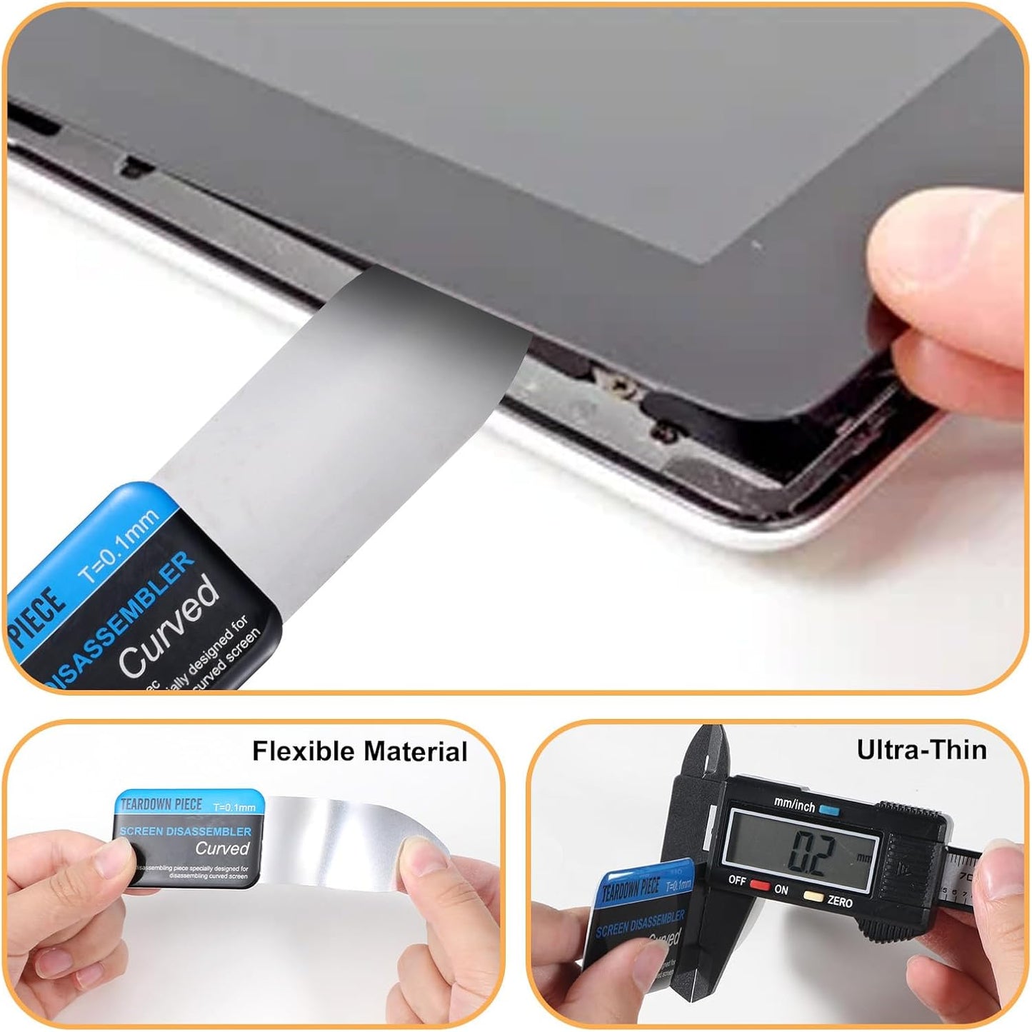 13 Piece Spudger Pry Tool Kit, Plastic & Metal Spudger Set Electronic Product Repair Tool Kit for Cell Phone Computer Eyeglasses Small Digital Appliances