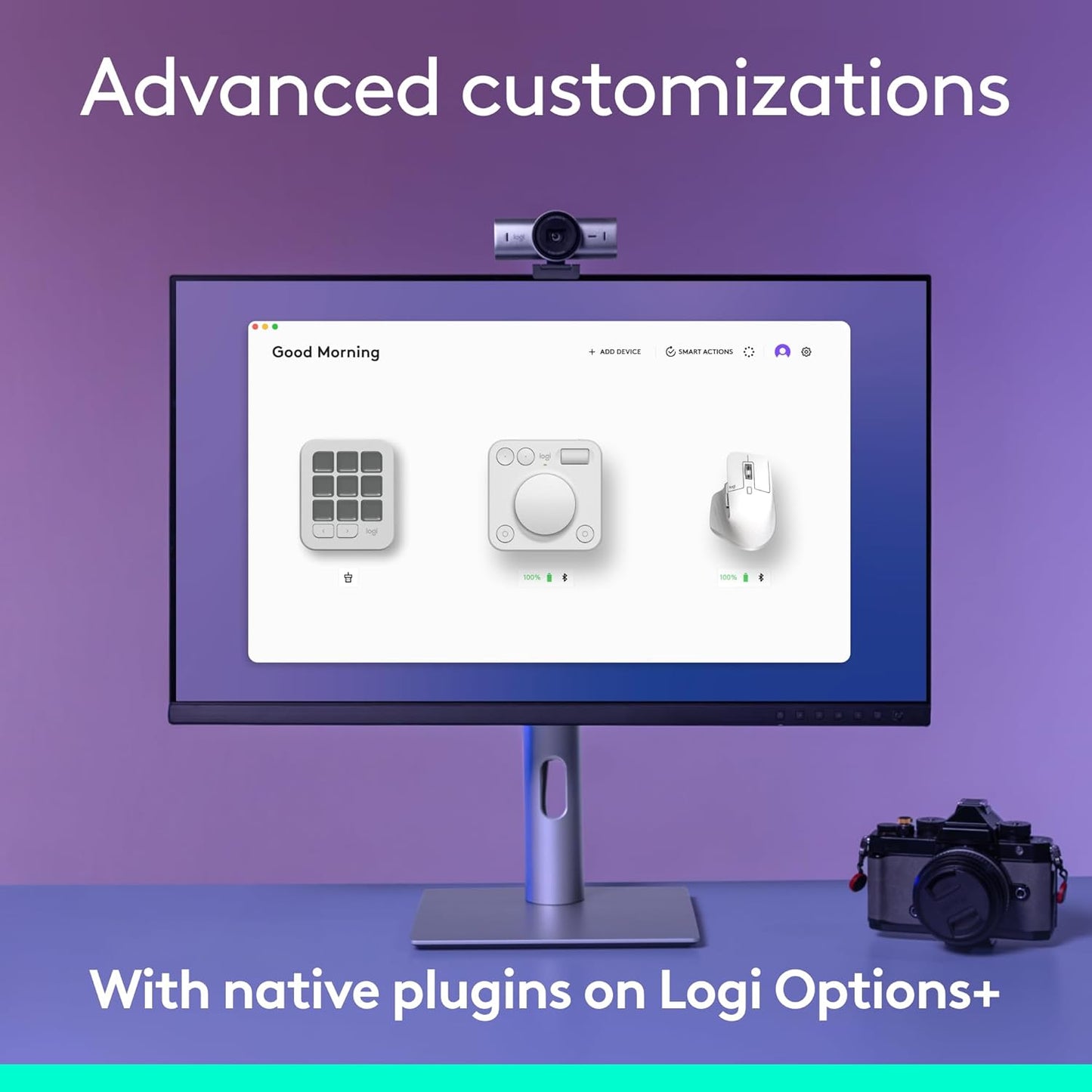 Logitech MX Master 3S Wireless Mouse Standard Edition with Logi Bolt USB Receiver + MX Creative Console: Mouse, Programmable Keys and Dial for Graphic Design, Video Editing, Adobe and More - Pale Grey