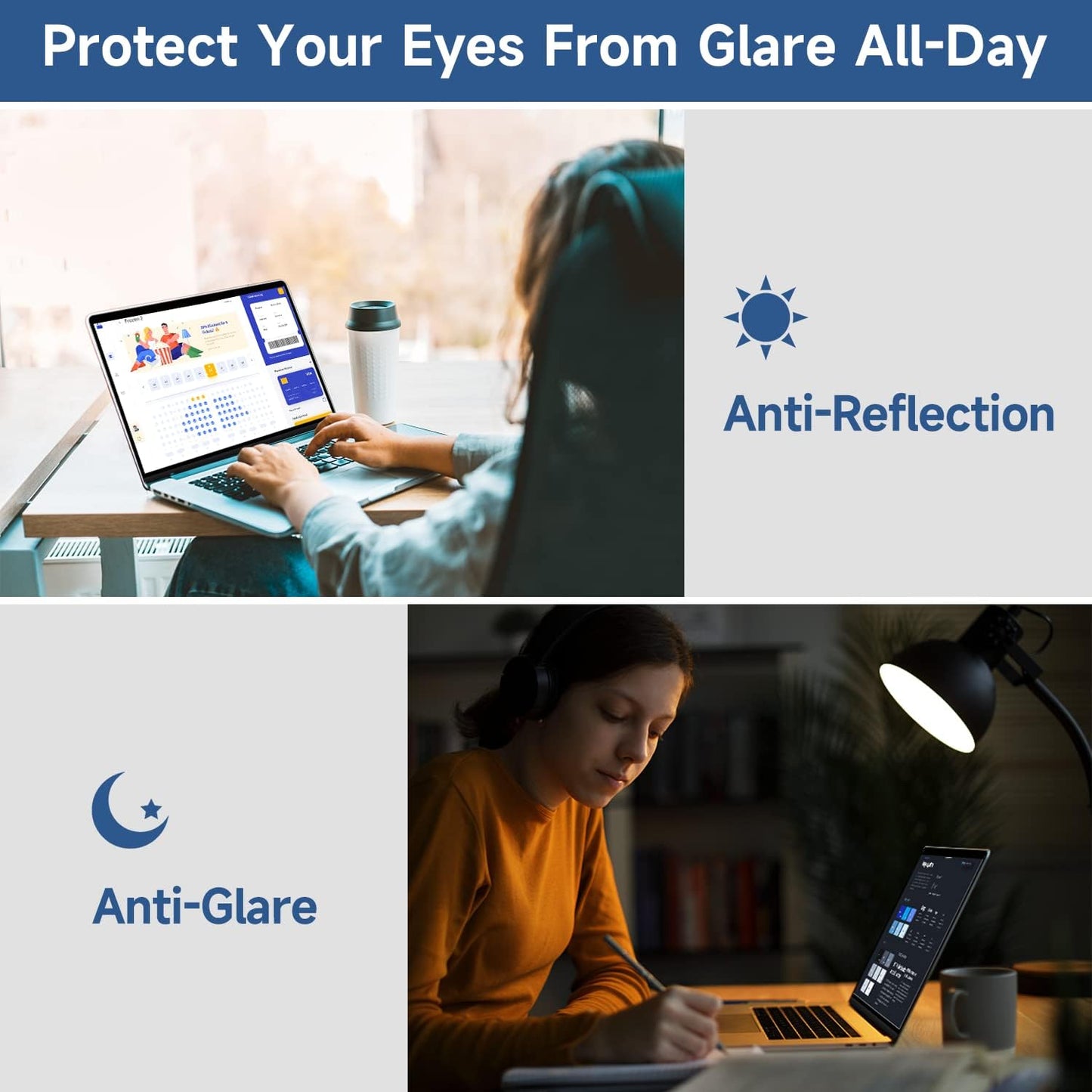 2 Pack Compatible with MacBook Pro 15 Inch Screen Protector, Eye Protection Anti Glare Film/Anti Scratch Matte Laptop Screen Protector for MacBook Pro 15''(2016-2019)