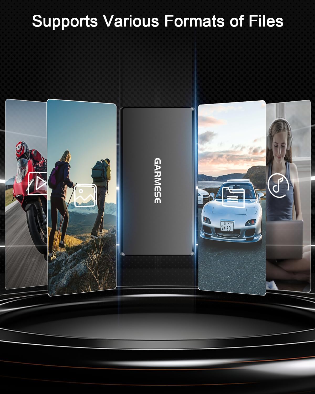 120GB Portable SSD Up to 350MB/s USB 3.2 Gen 1 External SSD with Dustproof/High Temperature Resistance Type-C External Solid State Drive Reliable Storage