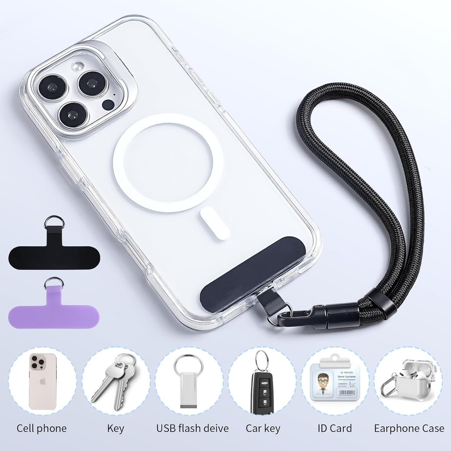 2 Pack Phone Lanyard for Cellphone Case, Phone Wrist Strap for Case, Cellphone Strap Wrist Lanyard for Women and Men