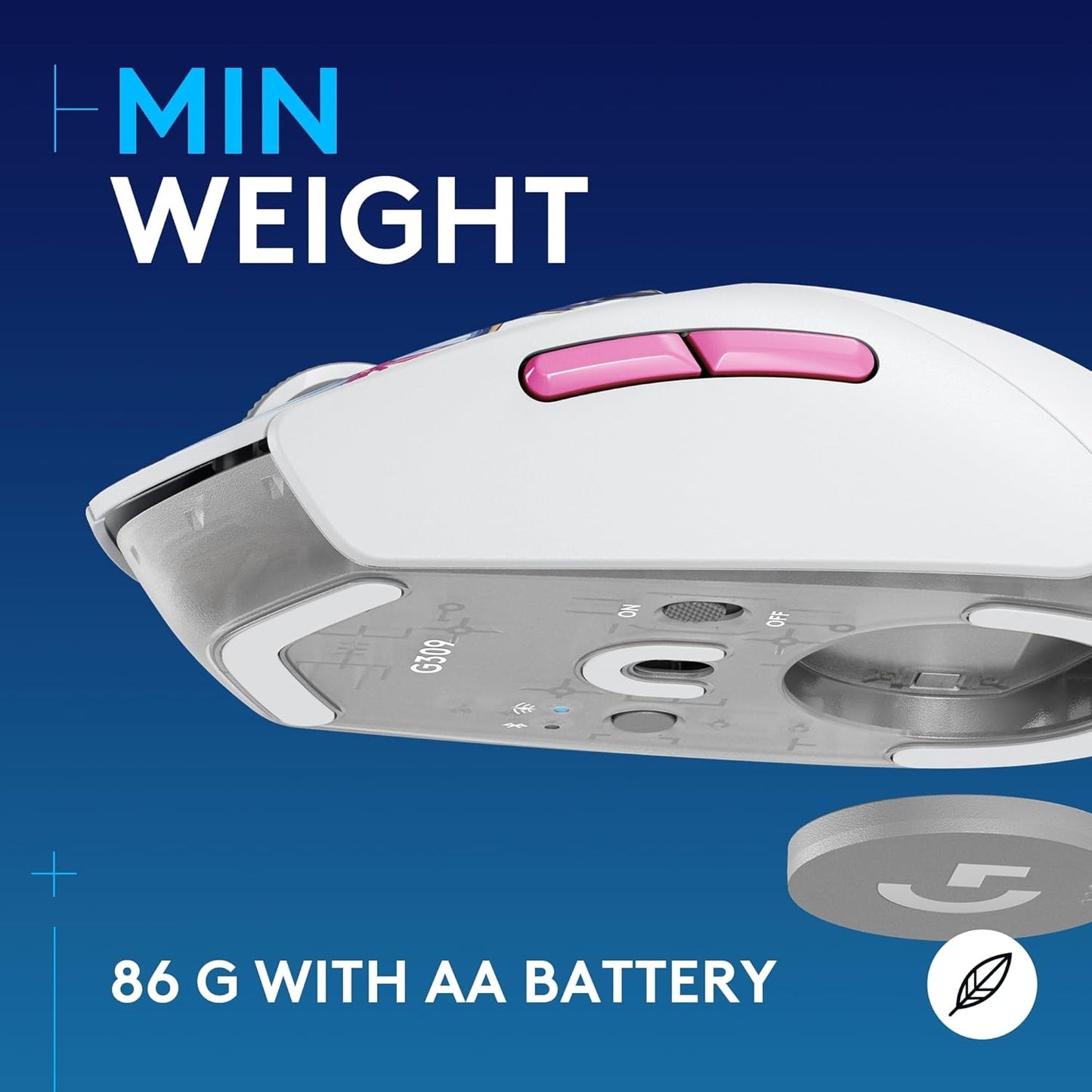 Logitech G309 Lightspeed Wireless Gaming Mouse, Lightweight, LIGHTFORCE Switches, Hero 25K Sensor, 300+ hr Battery, 6 Programmable Buttons, PC & Mac - Genshin Impact Limited Edition