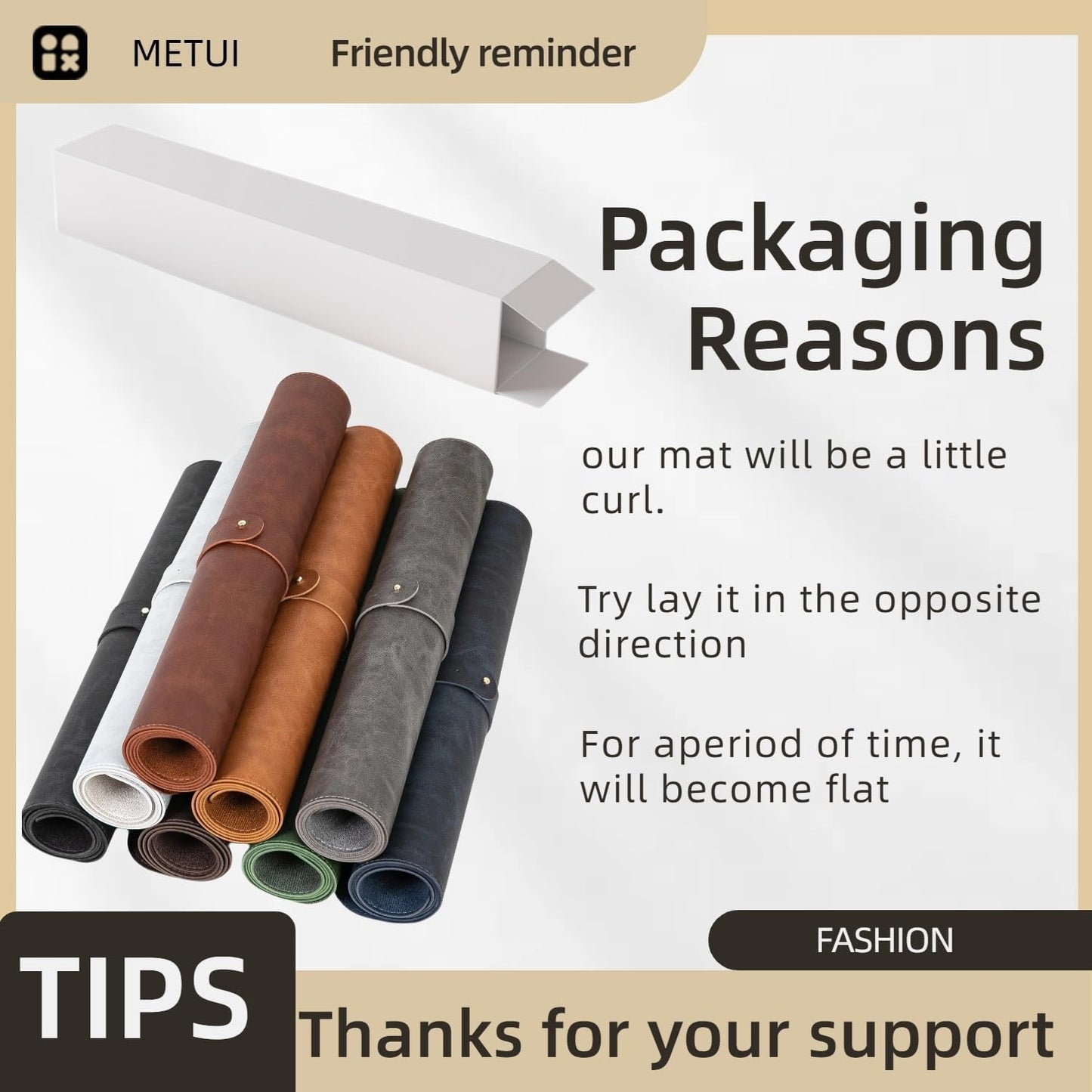 Leather Desk pad for Computer and laptops, Ideal for Gaming and Office use, Large Mouse pad and Keyboard mat,Desk mat Special for Man. A complimentary Wrist pad and Phone Stand.(Brown, 15.7"x 31.5")