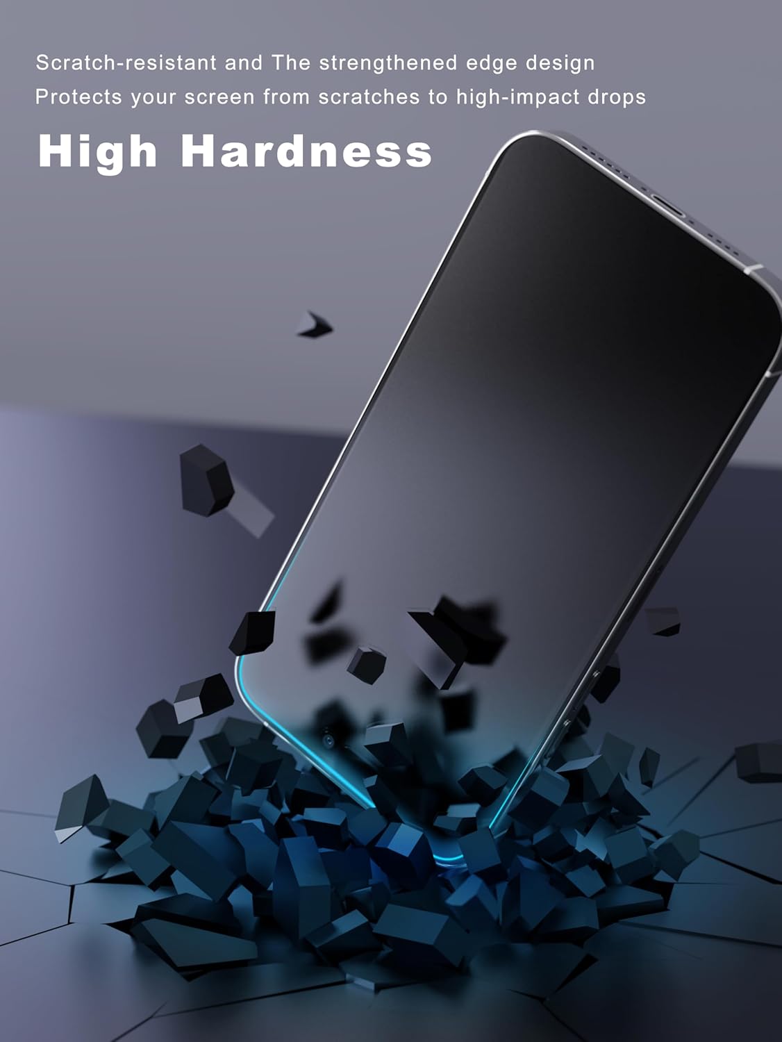 2 Pack Matte Screen Protector for iPhone 15 Pro Max -6.7 Inch, Anti Fingerprint Anti Glare Screen Protector Tempered Glass Easy Installation