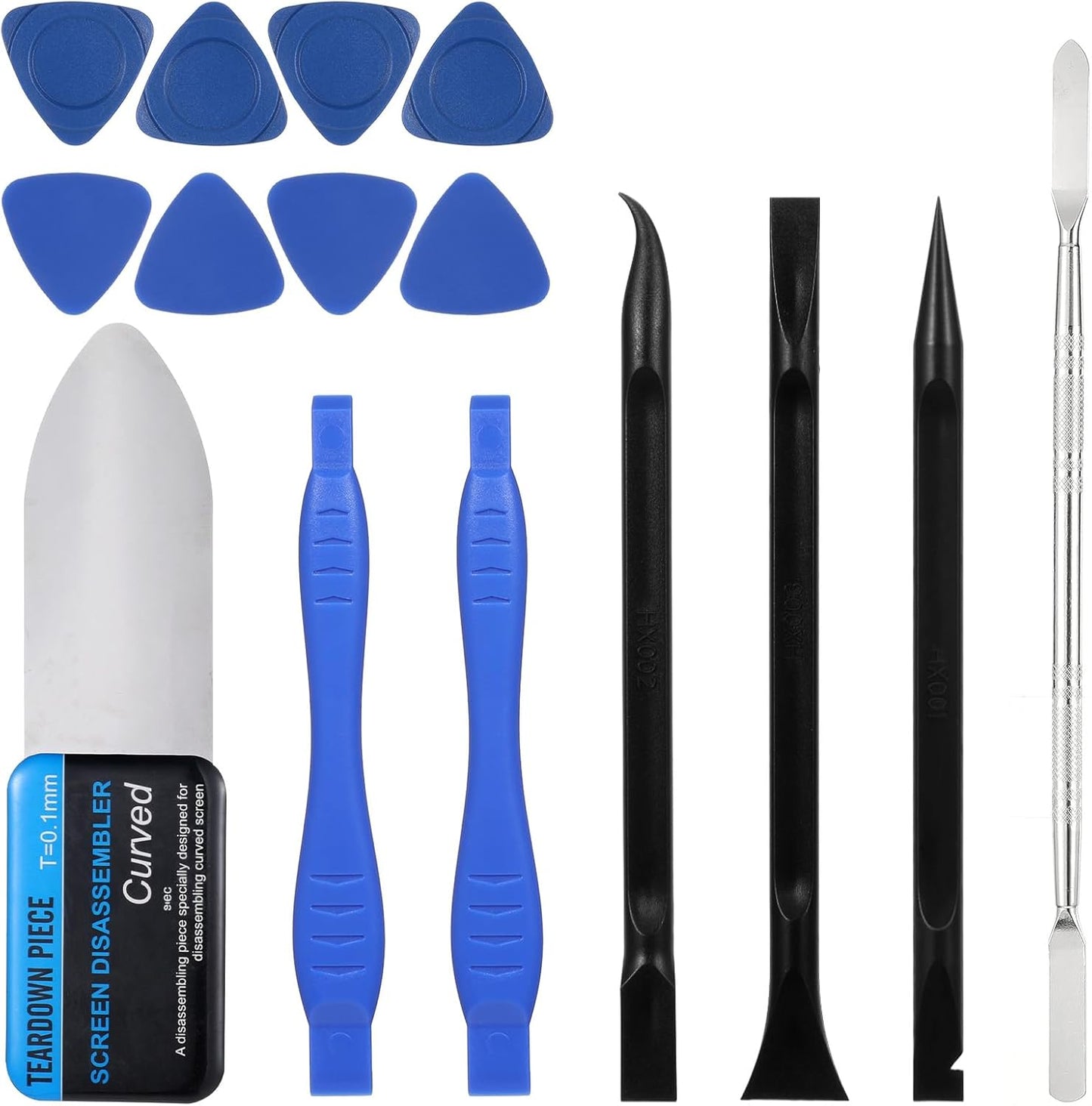 13 Piece Spudger Pry Tool Kit, Plastic & Metal Spudger Set Electronic Product Repair Tool Kit for Cell Phone Computer Eyeglasses Small Digital Appliances