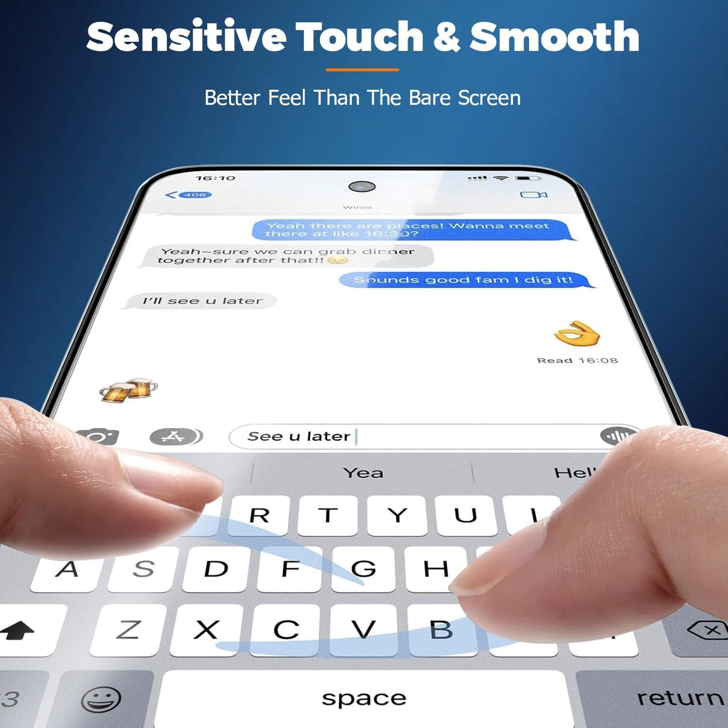 2 Pack Matte Glass Screen Protector for Samsung Galaxy S24 /S25 (6.2 inch), Anti-Glare & Anti-Fingerprint Case Friendly Tempered Glass Film, Bubble Free,Fingerprint unlock,HD Clear,Smooth as Silk