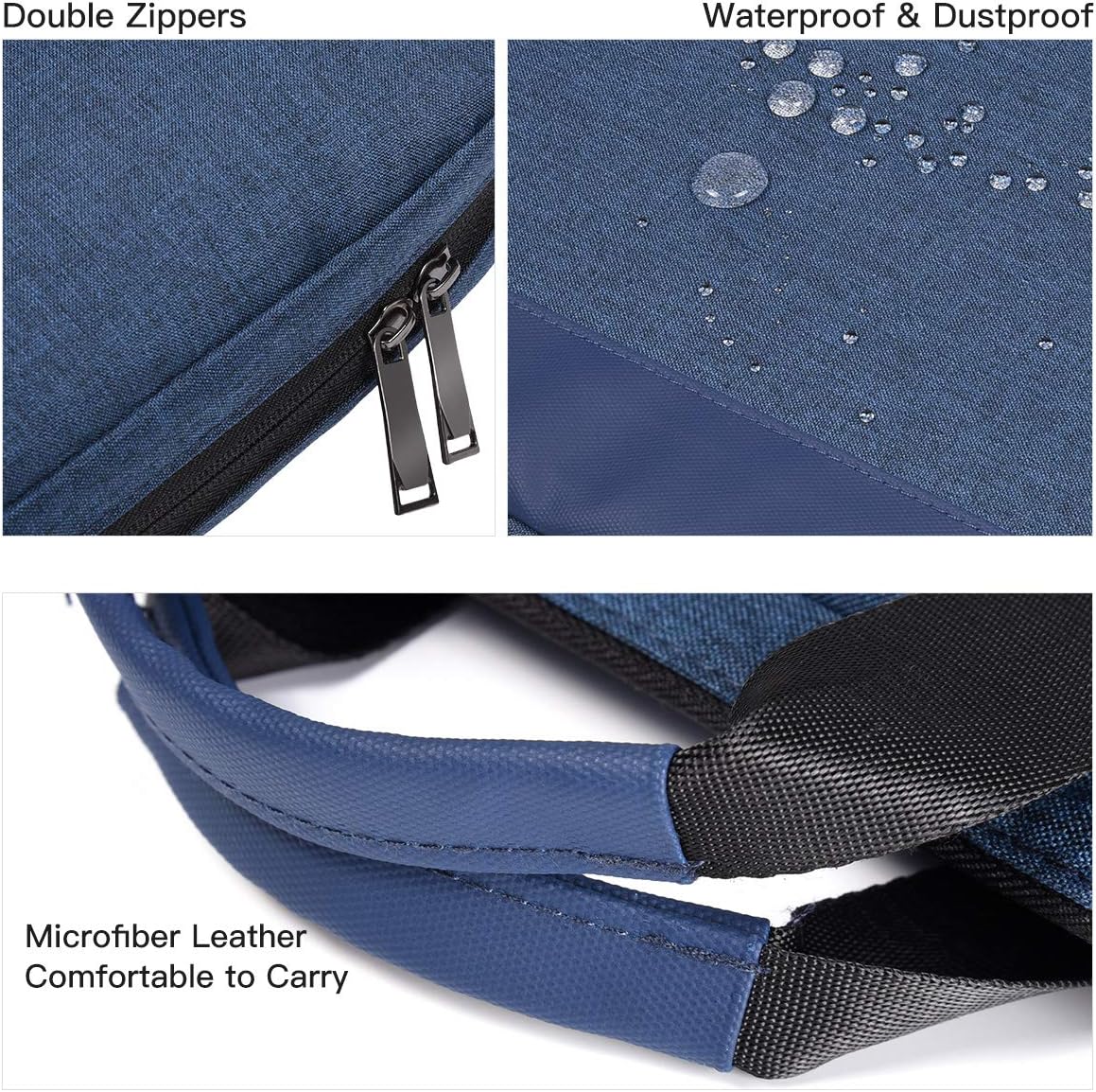 14-15 Inch Laptop Sleeve Case Men Women Bag for MacBook Pro 14 M4/M3/M2, Macbook Air 15 M4/M3, HP Pavilion/Chromebook 14, Dell Inspiron 13 5000, Lenovo Acer ASUS Chromebook 14, Surface 15 Case, Blue