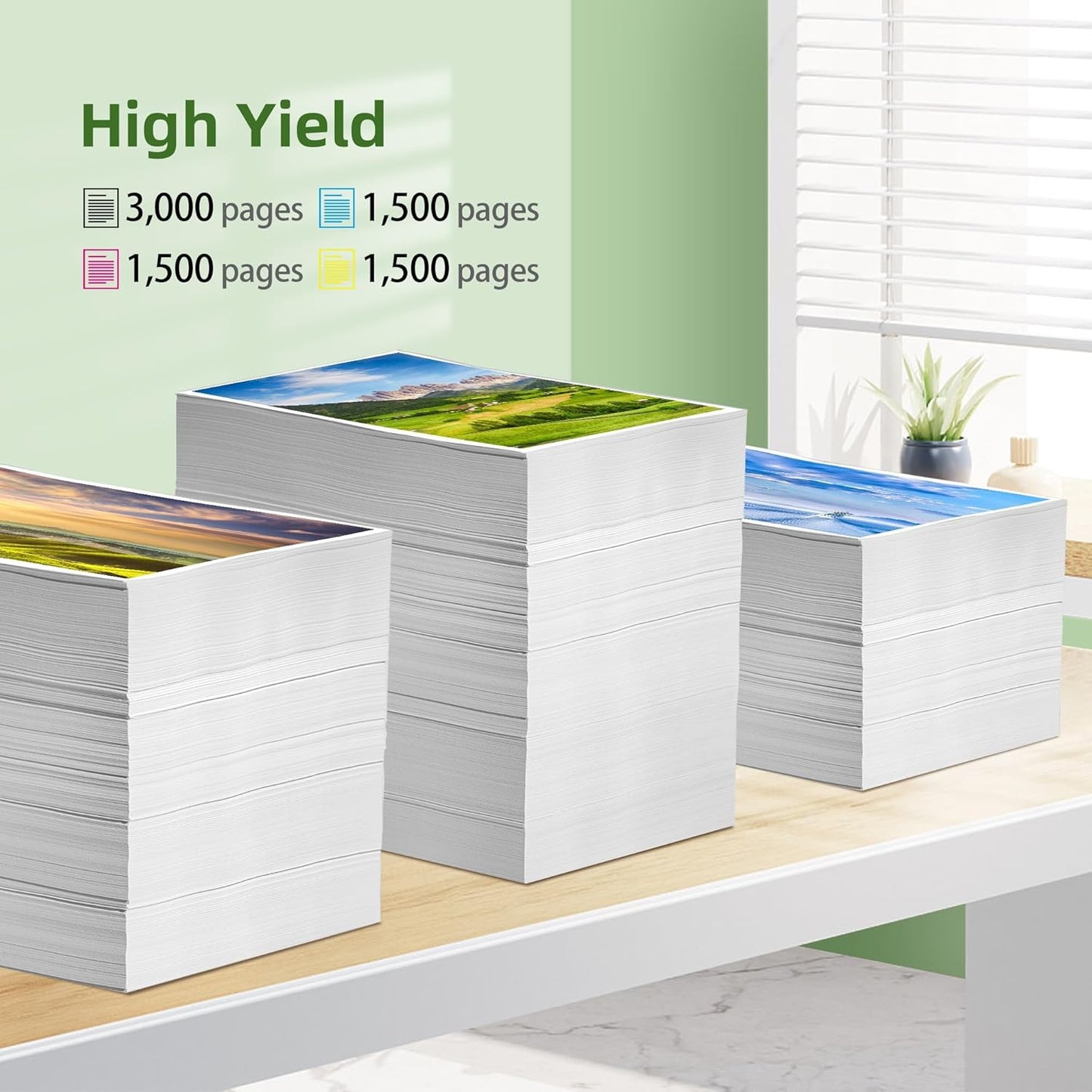 LC3033 Ink Cartridges Compatible for Brother LC3033 BK/C/M/Y Ink Cartridges LC 3033 LC3033XXL LC3035 High-Yield Work with MFC-J995DW MFC-J805DW MFC-J815DW, MFC-J995DW XL MFC-J805DW XL Printer (4 Pack)